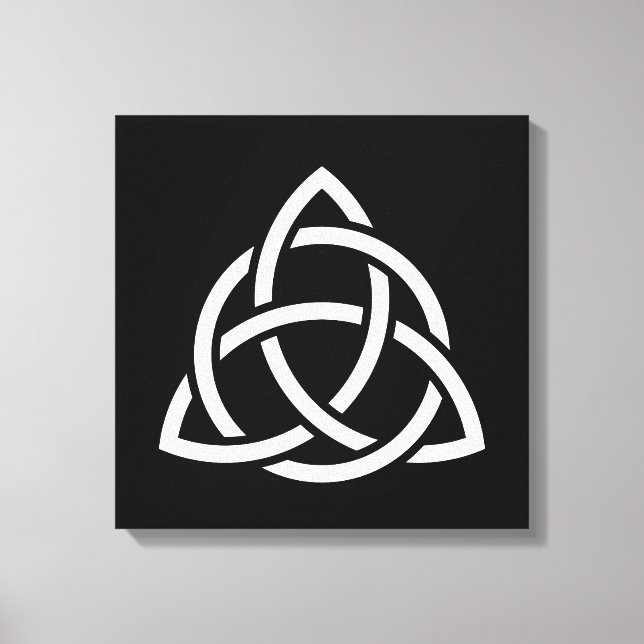 Celtic Trinity Knot Triquetra Symbol Canvastryck (Framsida)