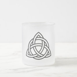 Celtic Trinity Knot Triquetra Symbol Frostad Glasmugg