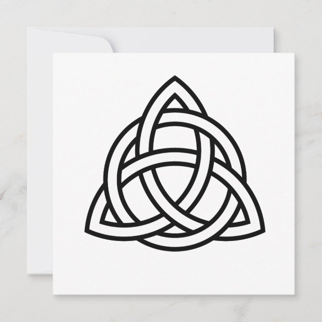 Celtic Trinity Knot Triquetra Symbol Inbjudningar (Framsida)