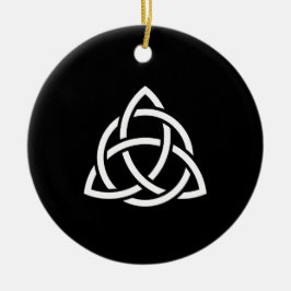 Celtic Trinity Knot Triquetra Symbol Julgransprydnad Keramik