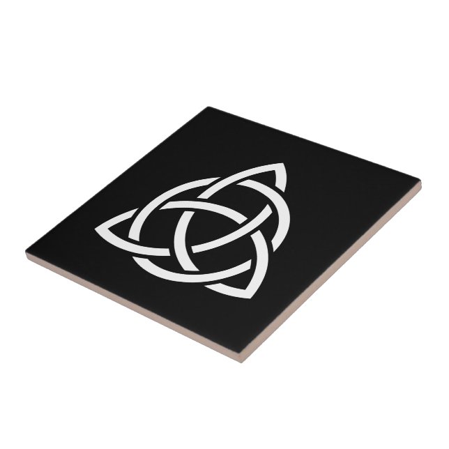 Celtic Trinity Knot Triquetra Symbol Kakelplatta (Sidan)
