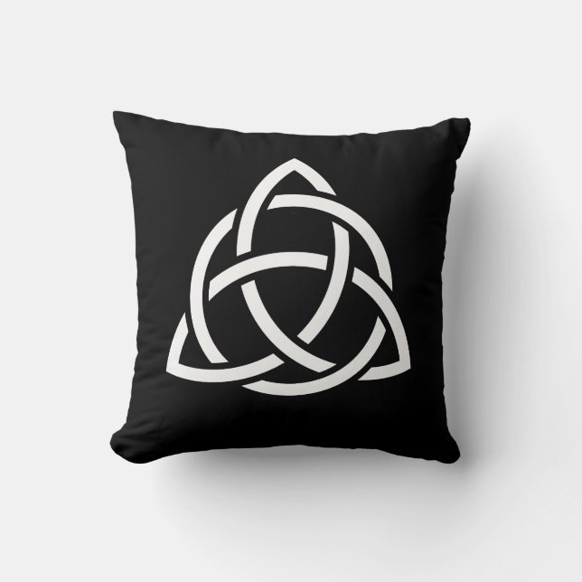 Celtic Trinity Knot Triquetra Symbol Kudde (Framsida)