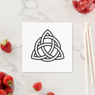 Celtic Trinity Knot Triquetra Symbol Pappersservett