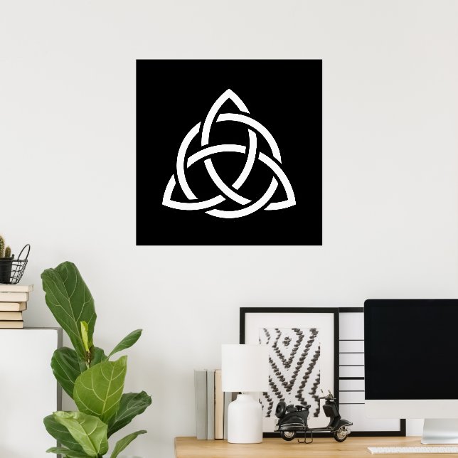 Celtic Trinity Knot Triquetra Symbol Poster (Hemmakontoret)