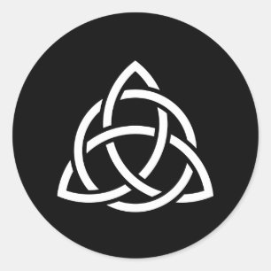 Celtic Trinity Knot Triquetra Symbol Runt Klistermärke