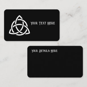 Celtic Trinity Knot Triquetra Symbol Visitkort