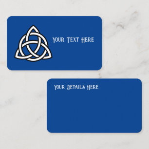 Celtic Trinity Knot Triquetra Symbol Visitkort