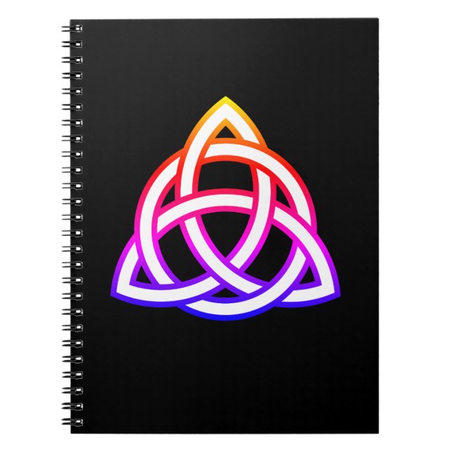 Celtic Trinity Knot Triquetra Wicca Symbol Anteckningsbok (Framsidan)