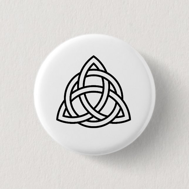 Celtic Trinity Knot Triquetra Wicca Symbol Knapp (Framsida)