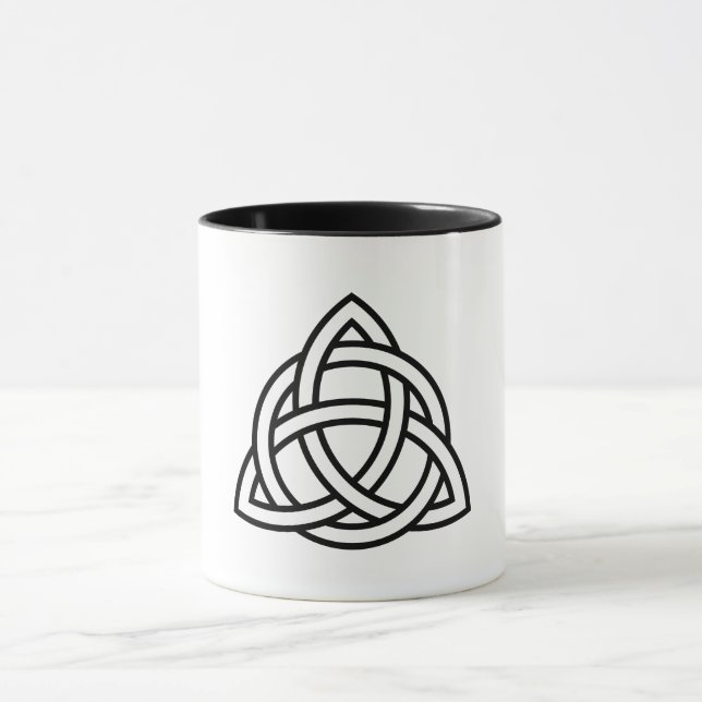 Celtic Trinity Knot Triquetra Wicca Symbol Mugg (Center)