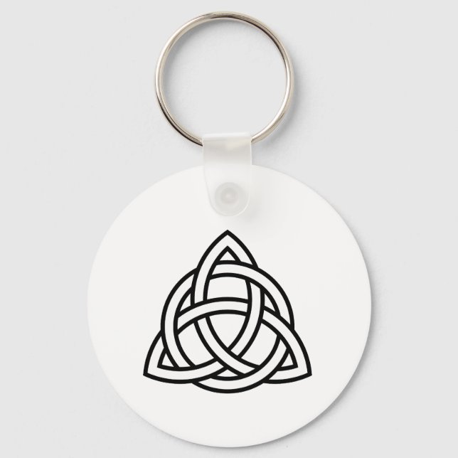 Celtic Trinity Knot Triquetra Wicca Symbol Nyckelring (Framsida)