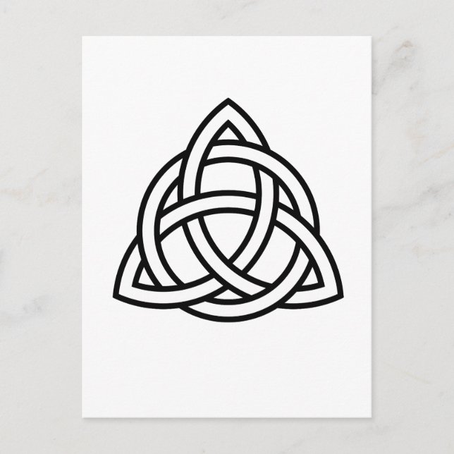 Celtic Trinity Knot Triquetra Wicca Symbol Vykort (Framsida)