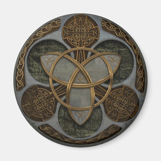 Celtic Trinity Shield Magnet (Framsidan)