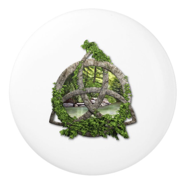 Celtic Trinityfnurra för sten Knopp (Framsidan)