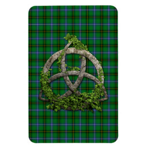 Celtic Trinityfnurra och klanHenderson Tartan Magnet