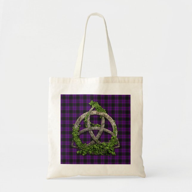 Celtic Trinityfnurra och klanLairdTartan Tygkasse (Framsidan)