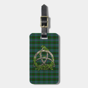Celtic Trinityfnurra och klanMacInnes Tartan Bagagebricka