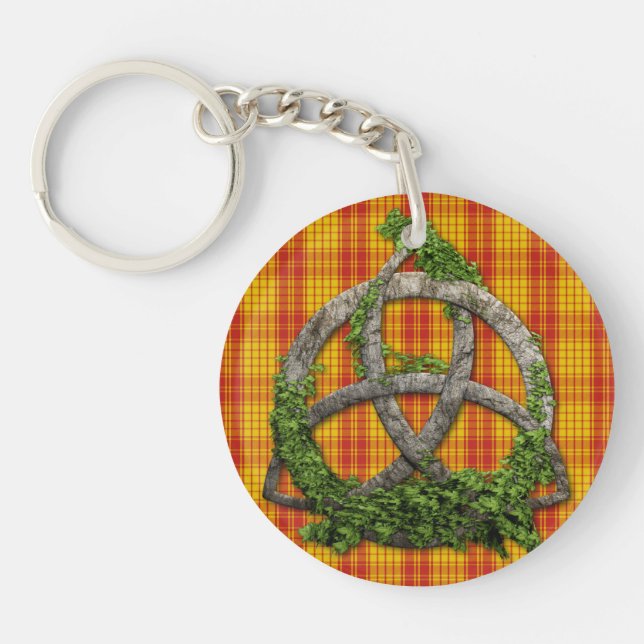 Celtic Trinityfnurra och klanMacMillan Tartan (Framsidan)
