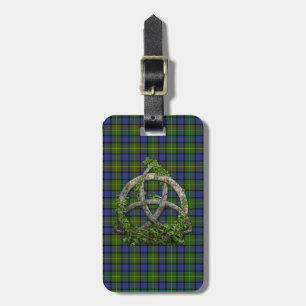Celtic Trinityfnurra och klanMuir Tartan Bagagebricka