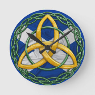 Celtic Trinityfnurra Rund Klocka