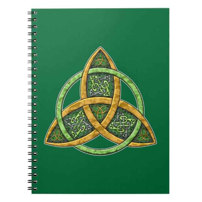 Celtic Trinityfnurraanteckningsbok Anteckningsbok Med Spiral (Framsidan)