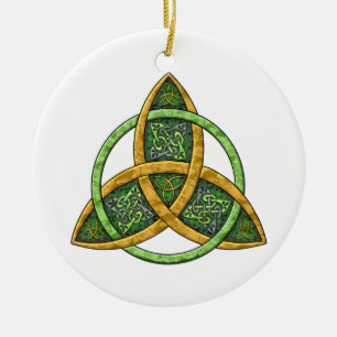 Celtic Trinityfnurraprydnad Julgransprydnad Keramik