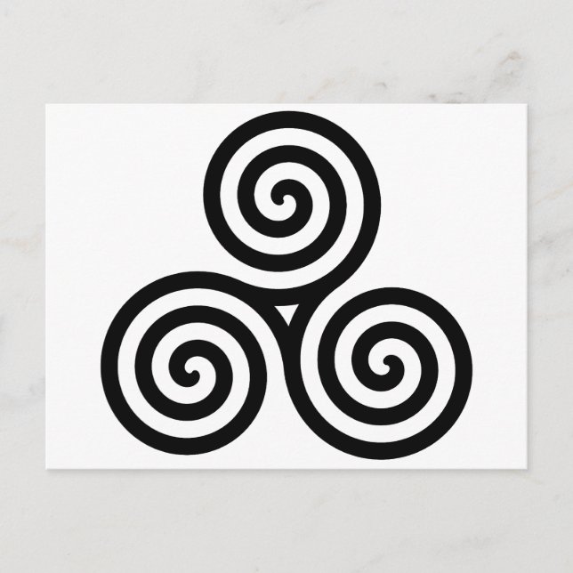 Celtic Triquetra Knot II Vykort (Framsida)