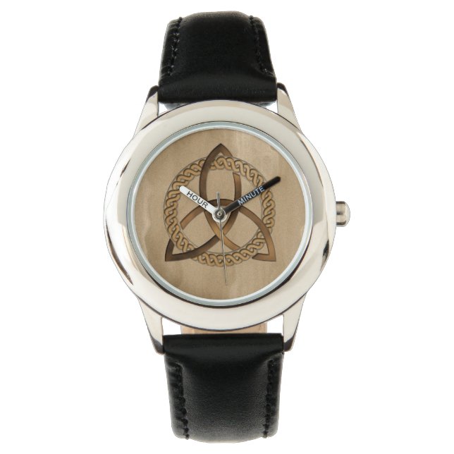 Celtic Triquetra Trinity Knot Armbandsur (Framsida)