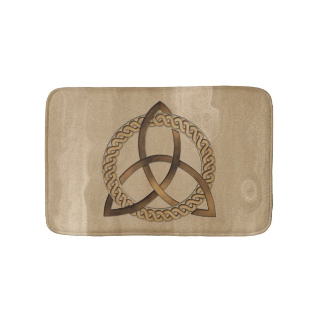 Celtic Triquetra Trinity Knot Bath Mat Badrumsmatta (Framsidan)