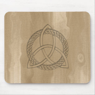 Celtic Triquetra Trinity Knot Button Mousepad Musmatta