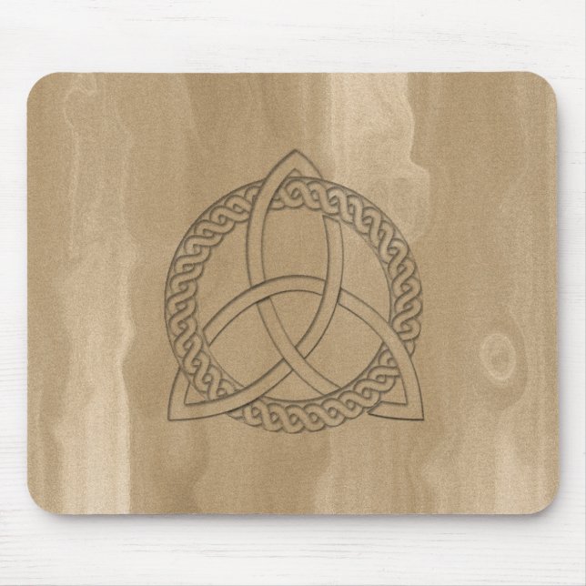 Celtic Triquetra Trinity Knot Button Mousepad Musmatta (Framsidan)