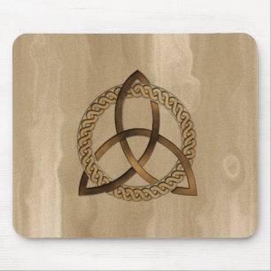 Celtic Triquetra Trinity Knot Button Mousepad Musmatta