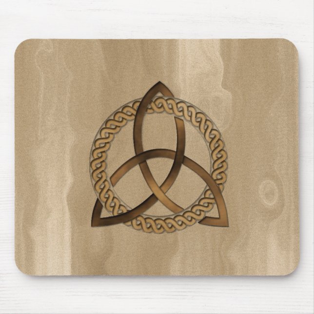 Celtic Triquetra Trinity Knot Button Mousepad Musmatta (Framsidan)