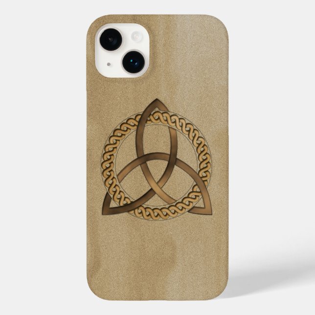 Celtic Triquetra Trinity Knot iPhone 14 Plus Fodra (Baksida)