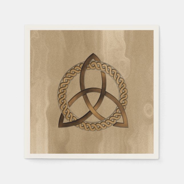 Celtic Triquetra Trinity Knot Pappra Napkins Pappersservett (Framsidan)