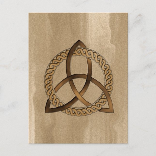 Celtic Triquetra Trinity Knot Postcard Vykort (Framsida)