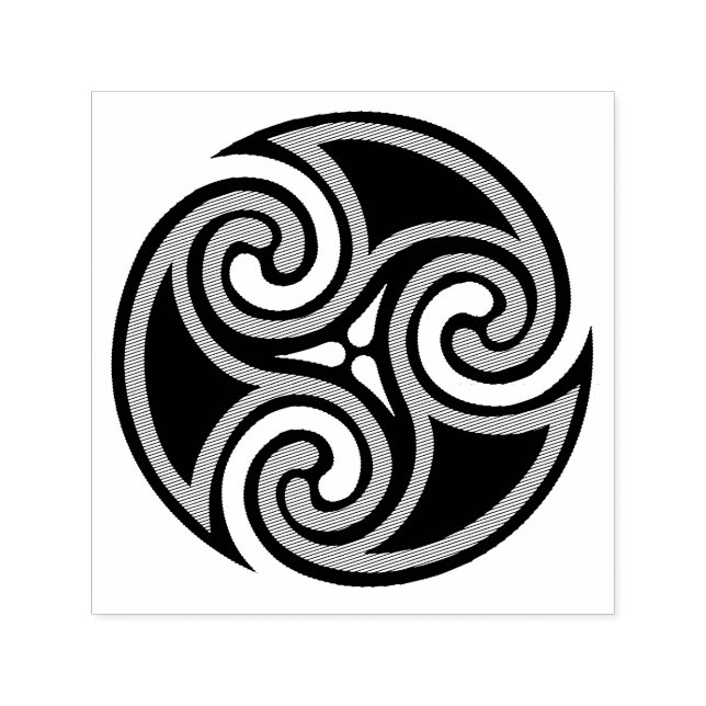 Celtic Triskele Ornament Självfärgande Stämpel (Design)