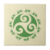 Celtic Triskelion & Shamrocks