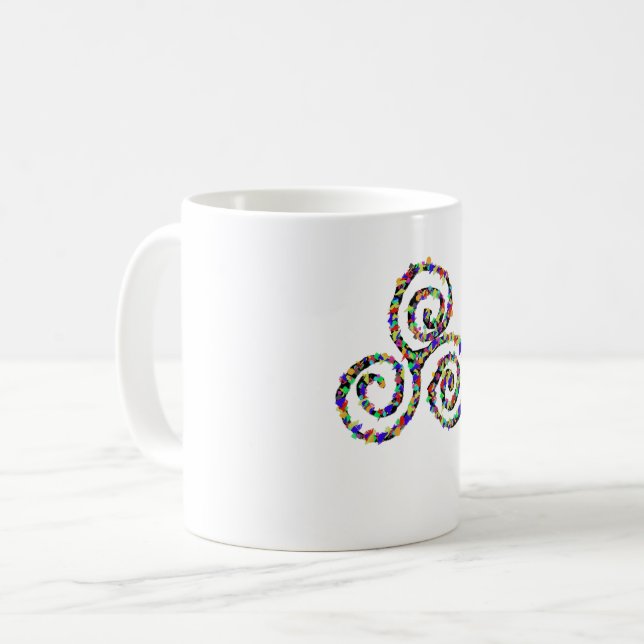 Celtic Triskelion Strength Kaffemugg (Framsida vänster)