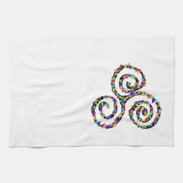 Celtic Triskelion Strength Kökshandduk (Horisontell)