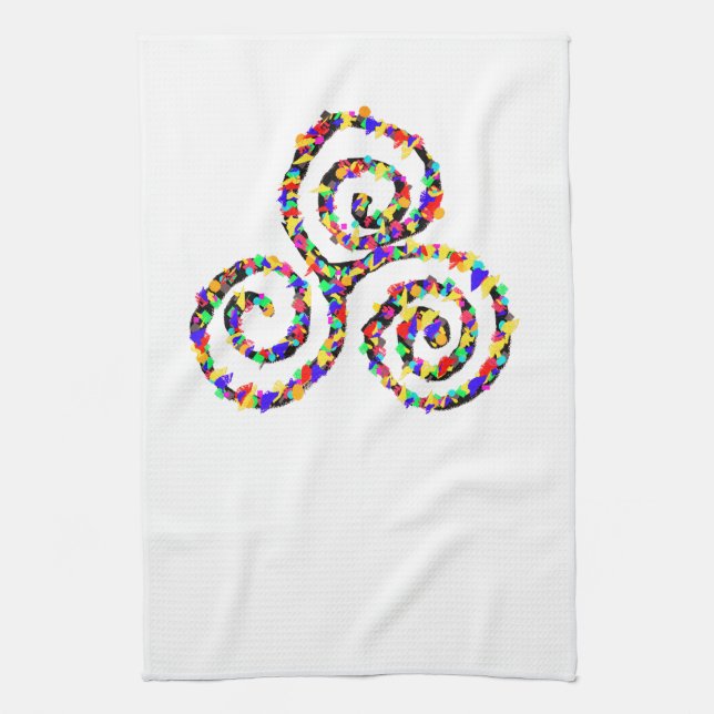 Celtic Triskelion Strength Kökshandduk (Vertikal)