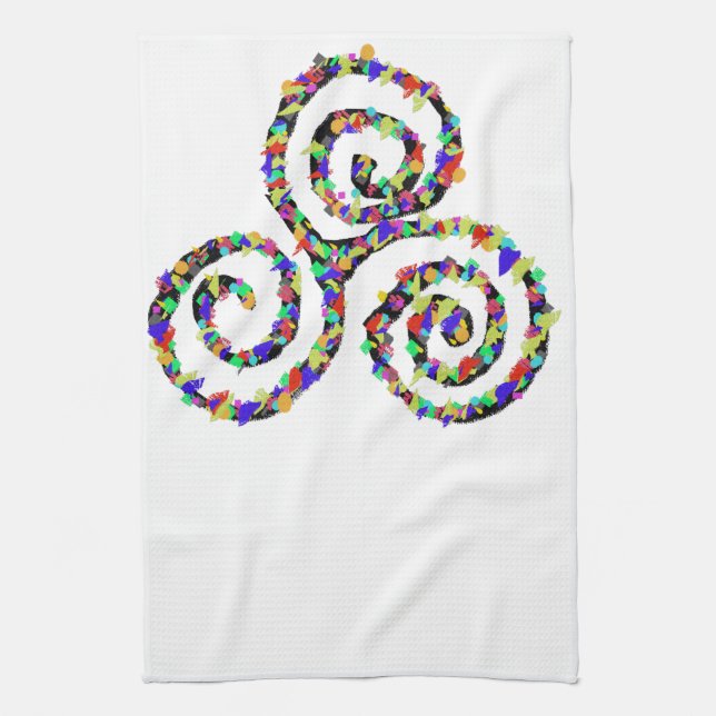 Celtic Triskelion Strength Kökshandduk (Vertikal)