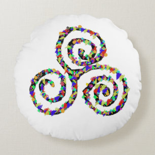 Celtic Triskelion Strength Rund Kudde