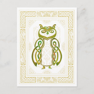 Celtic Uggla Vykort