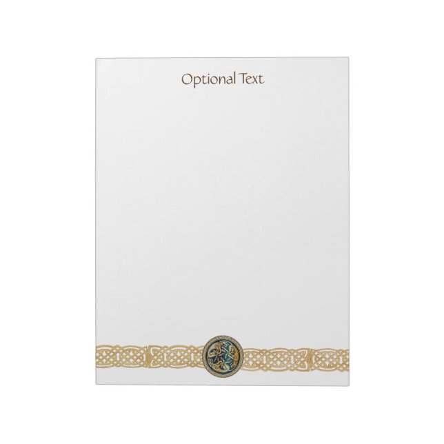 Celtic Varg Knotwork Triad Anteckningsblock (Roterad)