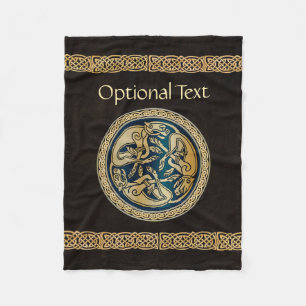 Celtic Varg Knotwork Triad Fleecefilt