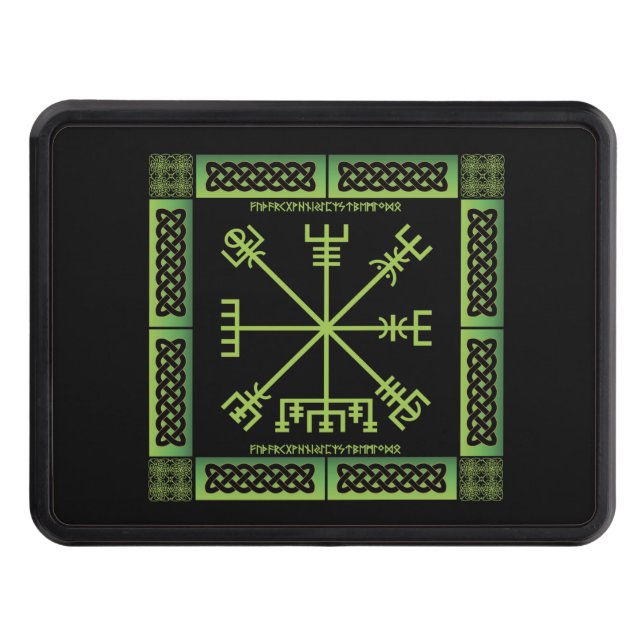 Celtic Vegvisir Trailer Hitch Cover Dragkroksskydd (Framsidan)