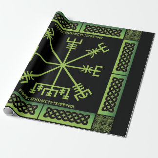 Celtic Vegvisir Wrapping Papper Presentpapper