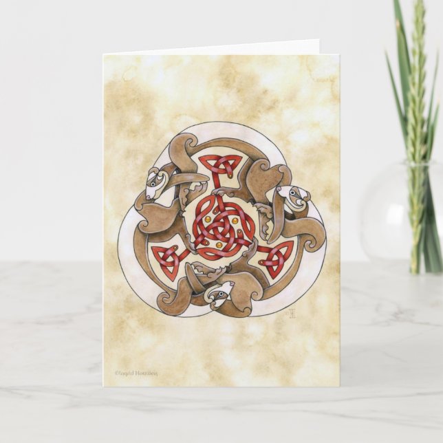 Celtic vessla Triskel Kort (Framsida)