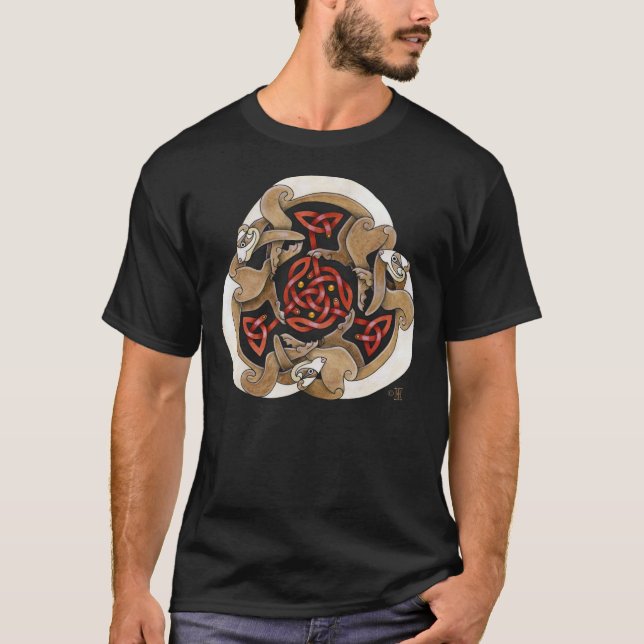 Celtic vessla Triskel Tee Shirt (Framsida)
